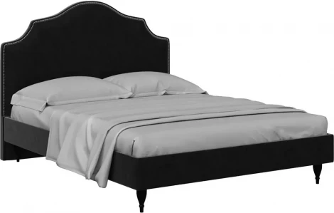 Кровать Queen II Victoria L 1600 ОГОГО (арт.574930), (Ткань/Черный)