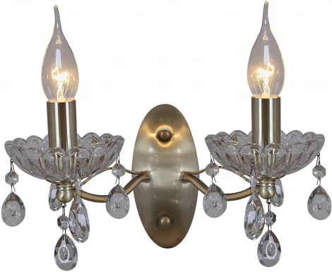 Бра ILLUMICO IL0265-2WSQ-24 AB CASTOR (220V, подвески, подсвечник, свеча)