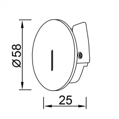 Точечный светильник влагозащищенный с пластиковым плафоном LED IP42 Mantra Sotavento 9289