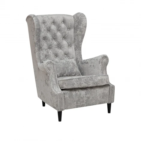 Кресло Leset Винтаж 2500000261732 Фанера,Береза, Велюр, Серый,