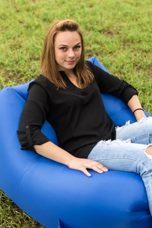 Надувное кресло Dreambag AirPuf Синее 5801000