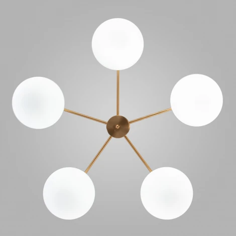 Потолочная люстра на штанге Eurosvet Like 30190/5 латунь (220V)