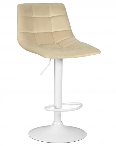 Набор 2 шт Стул барный DOBRIN TAILOR WHITE (бежевый велюр (MJ9-10))