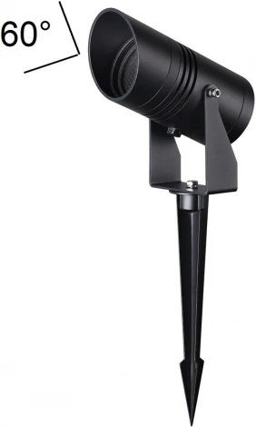 Грунтовый светильник Odeon Light Stim 6647/15GL3 металл/металл IP65 LED 15W 3000K 220V