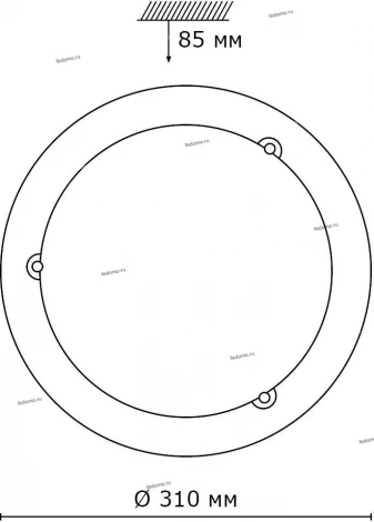 Настенно-потолочный светильник Sonex Riga 111