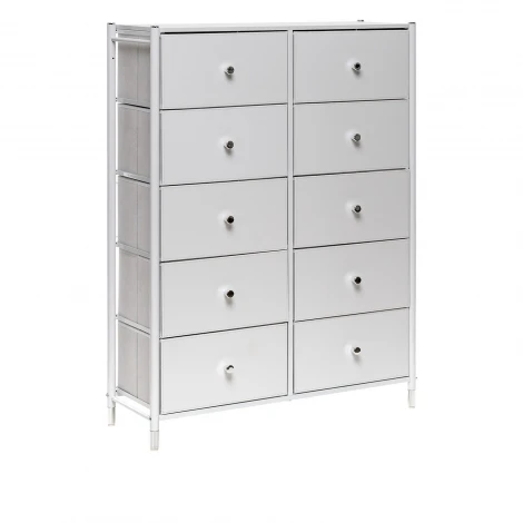 Комод Leset Нирита/Хайди, 10 ящиков, Белый