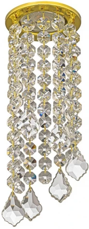 Встраиваемый светильник хрустальный Dio D'Arte Osimo Gold GU10.5.14.8.119 G (220V, круглые)