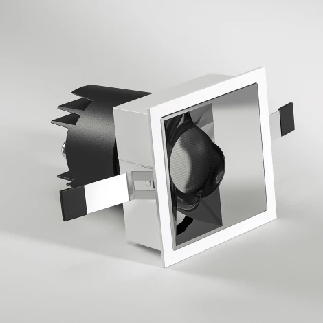 Встраиваемый светодиодный светильник Elektrostandard Inline 25091/LED 10W 4000K белый/хром (220V)