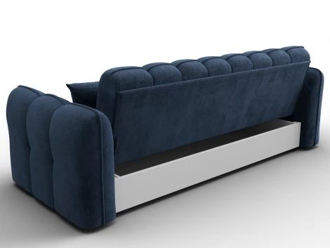 Диван-книжка Лига-112 (ДСП,ЛДСП,Велюр/Синий) Лига Диванов 136677