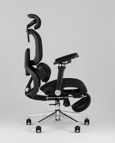 Кресло офисное TopChairs Prodigy с оттоманкой черный УТ000041699