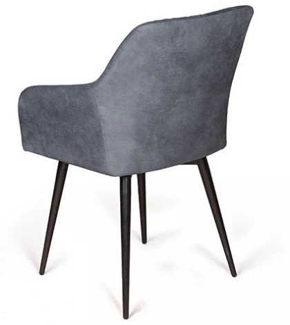 Стул Top Concept Robert поворотный 360 градусов, замша apache темно серый