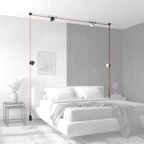 Трековый светильник 48V Denkirs Belty Spot DK5543-BK (LED)