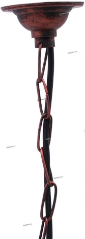 Подвес уличный Horoz Erguvan, 1 плафон, медь с черным и прозрачным