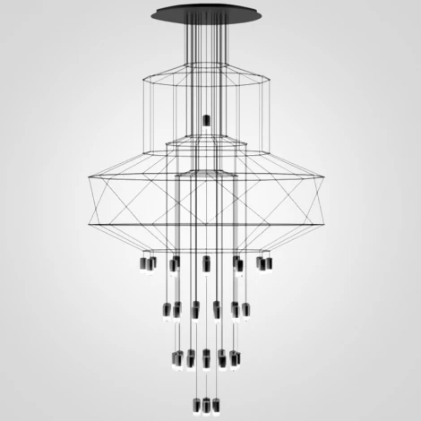 Подвесная люстра Wireflow Chandelier 0374 Suspension Lamp ImperiumLoft 40.1637-0 (75394-22) (220V, на тросе)