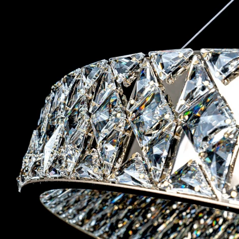 Подвесная люстра светодиодная хрустальная с регулировкой цветовой температуры Modelux MODELUX ML.335.800 GD