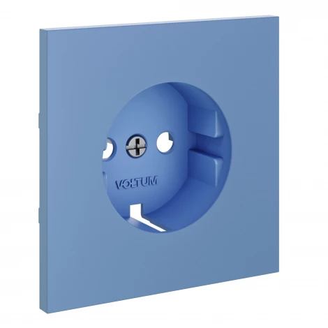 Накладка для розетки с заземлением (деним) Voltum S70 VLS000615