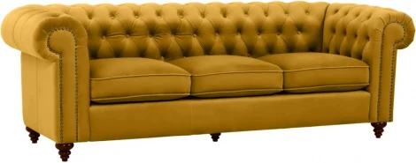 Диван Chester Classic ОГОГО (арт.665425), (Ткань/Желтый)