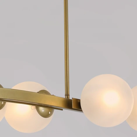 Подвесная люстра на штанге ILLUMICO IL0073-6P-79 GD (220V, шар)