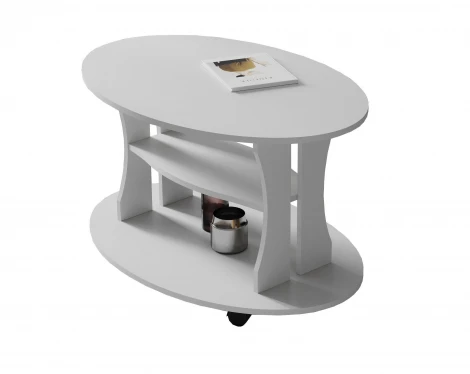 Столик журнальный ТЭКС Консул-1, белый