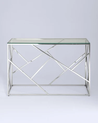 Консоль Stool Group АРТ ДЕКО 120х40 серебро УТ000000892