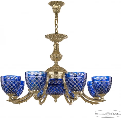 Подвесная люстра Bohemia Verona 72211P/8/210 G P1 U Clear-Blue/H-1J