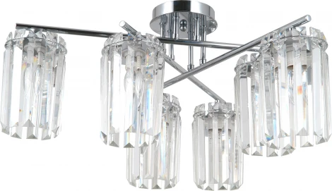Потолочная люстра хрустальная на штанге Moderli Everly V10753-6C (220V)