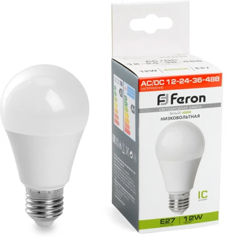 Лампа светодиодная низковольтная Feron 48729 LB-193 Шар E27 12W 4000K