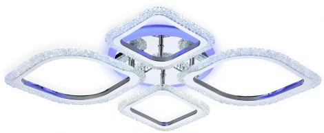 Потолочная люстра Ambrella Acrylica FA5148 (регулировка яркости, LED, 220V, пульт управления, цветы)