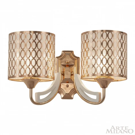 Бра Arte Milano Florentia-3387 303387/2W Wh/Gd (220V)