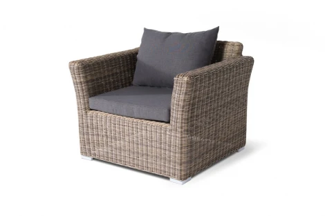 Лаунж-зона из искусственного ротанга, цвет соломенный 4SIS Капучино Дабл KDS3S2CT-5-SET