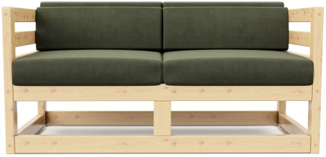 Диван Arsko Магнус М сосна велюр зеленый