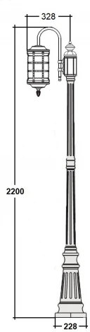 Наземный фонарь IP44 Oasis Light BARSELONA 81209/10 down cover Gb