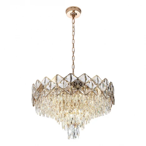 Подвесная люстра хрустальная Modelux MODELUX ML.7555.17 GD