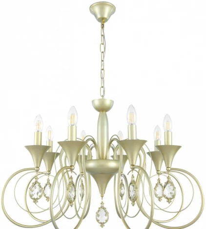 Подвесная люстра Arte Milano AM349920 349920/8 CG (220V, подвески, на цепи, подсвечник, свеча)