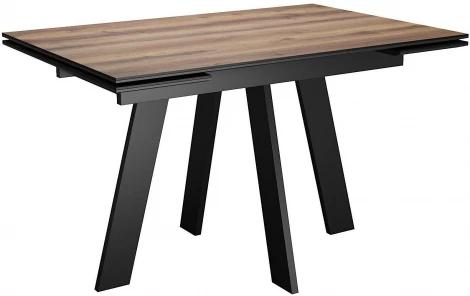 Стол обеденный WINGS Дуб делано/Черный, Черный арт.00-00075224