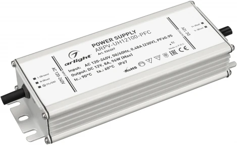 Блок питания ARPV-UH12100-PFC (12V, 8.0A, 96W) (IP67 Металл) 024267 Arlight ARPV