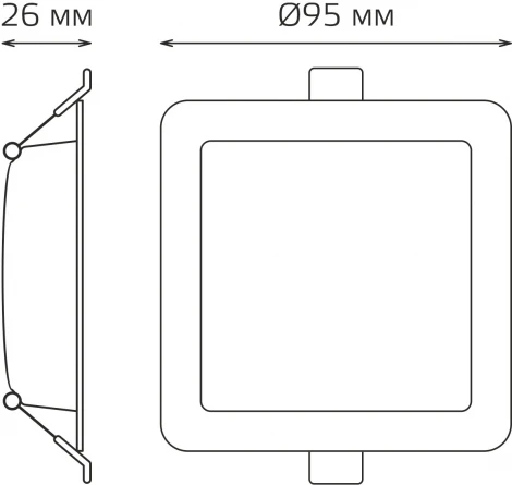 Светильник встраиваемый Gauss Elementary Downlight 998420205 5,5W 460lm 4000K IP20 белый LED (220V)