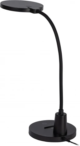 Офисная настольная лампа светодиодная с регулировкой яркости ЭРА NLED-501-10W-BK (220V, сенсорный выключатель)