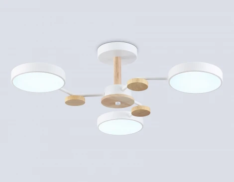 Потолочная люстра светодиодная на штанге с регулировкой цветовой температуры Ambrella COMFORT FL4855 (220V)