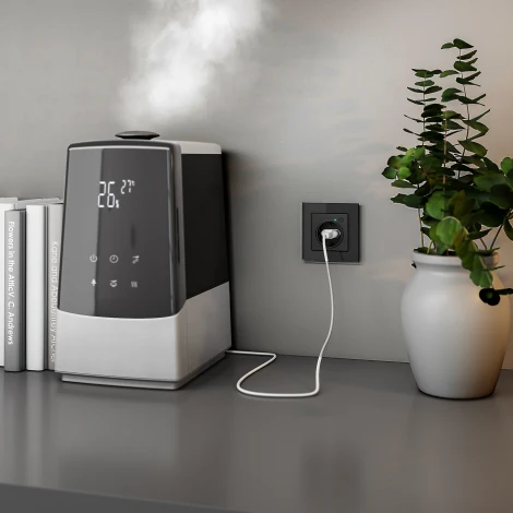 Умная розетка (черный матовый) Werkel W1171608 (a056422)