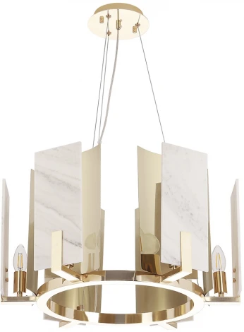 Подвесная люстра Crystal Lux DELUXE SP6 (220V, на тросе, круглые)