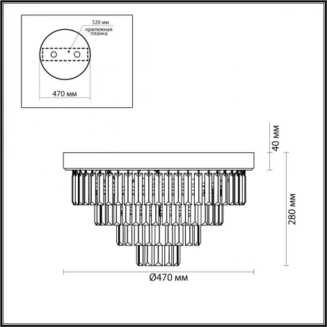 Люстра потолочная Zaha 5257/6C латунь E14 6*40W (220V, подвески, круглые)