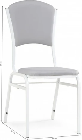 Стул на металлокаркас Арналд (Арналд светло-серый / белый) Woodville арт.587872