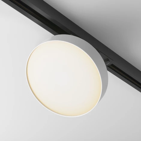 Трековый светильник Zon Unity 3000K 12Вт 110° LED (однофазный) Maytoni Technical TR043-1-12W3K-W (220V, круглые)