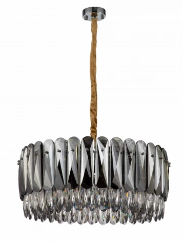 Подвесная люстра Moderli Mery V9040-8P (220V, хрусталь, на цепи, круглые)