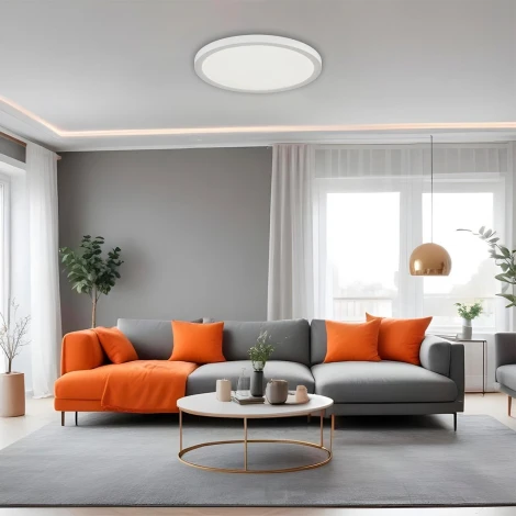 Потолочный светильник встраиваемый Sonex Nebula White 7790/24L пластик/белый LED 24Вт 3000/4000/6500К D300 IP44 CCT/датчик движения