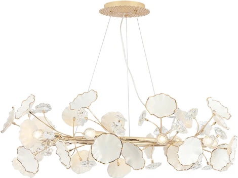 Подвесная люстра Crystal Lux MARGO SP9R (220V, на тросе, цветы)