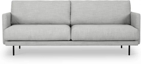 Диван Ricadi трехместный ОГОГО (арт.727533), (Ткань,Рогожка/Светло-серый)