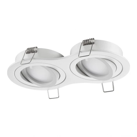 Светильник встраиваемый поворотный Novotech Morus 371023 белый IP20 GU10 2*50W 220-240V