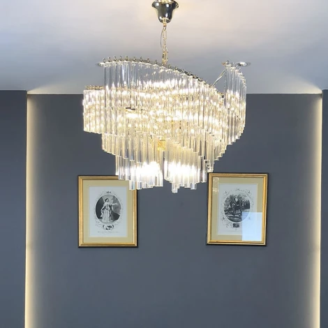 Подвесная люстра Waltz D60 ImperiumLoft Waltz01 (102208-26) (хрусталь, на цепи)